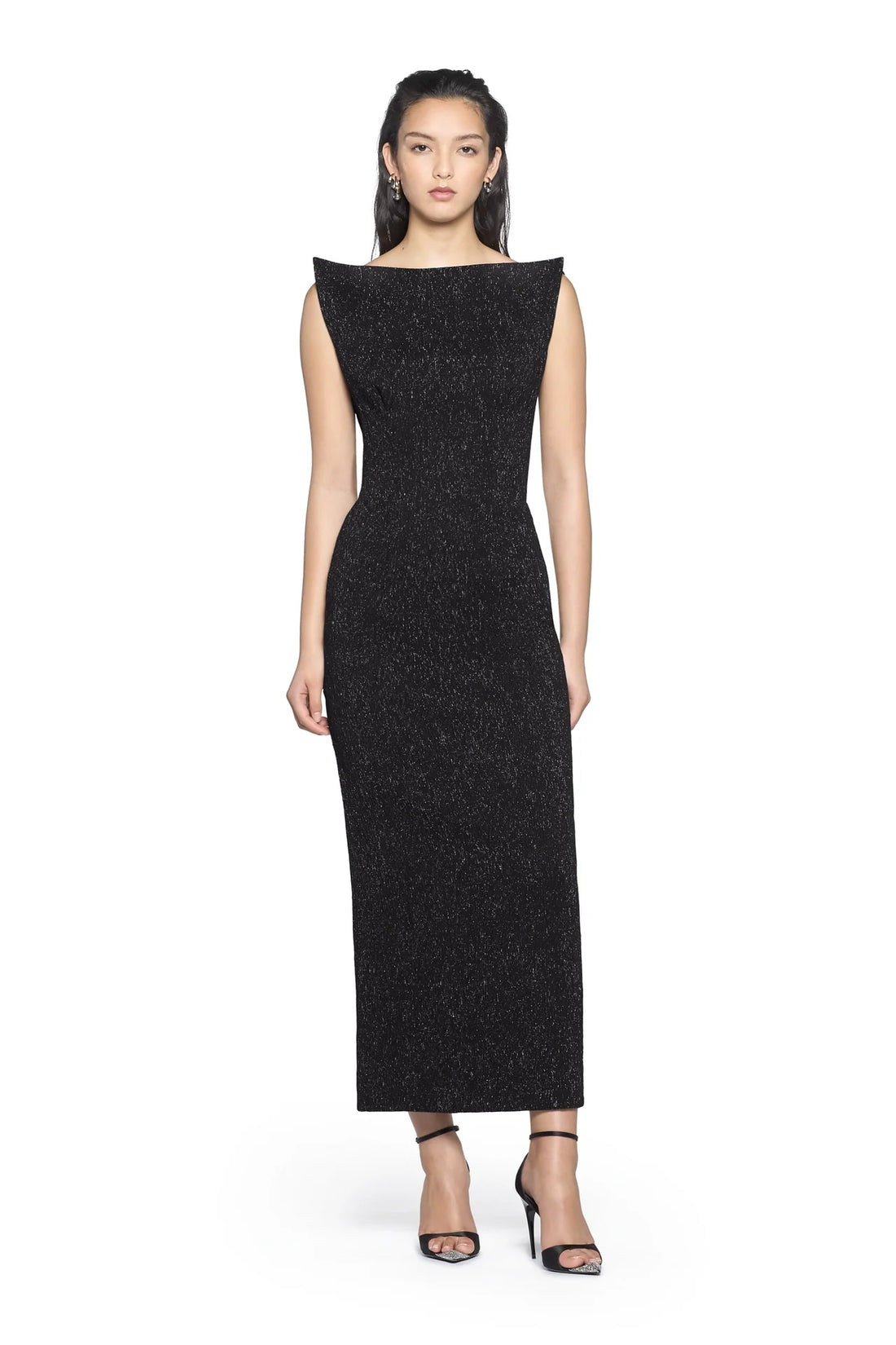 Outlet online Maticevski Mujer Vestido Midi Singular color Negro sku 721-000410 01 - Foto 2