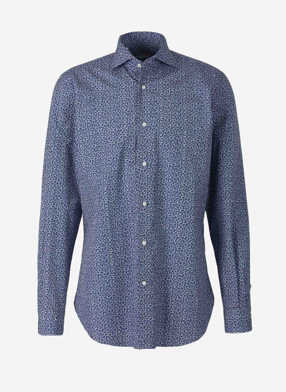 Vincenzo di Ruggiero Camisa Motivo Floral color Azul Cobalto sku 531-005737 01 - Foto 1