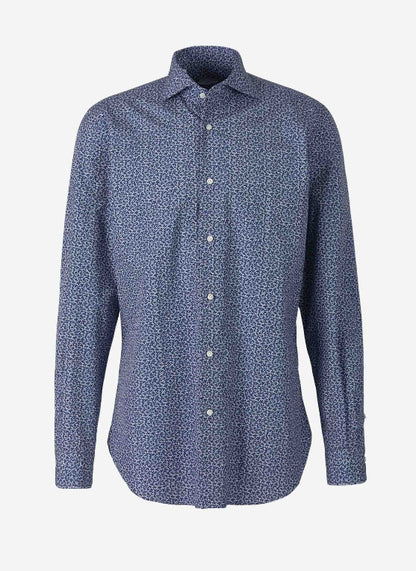 Vincenzo di Ruggiero Camisa Motivo Floral color Azul Cobalto sku 531-005737 01 - Foto 1