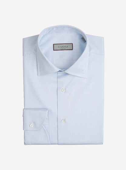 Canali Camisa Motivo Rayas color Azul Cielo sku 401-003072 01 - Foto 1