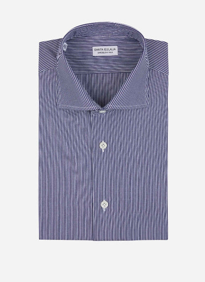 Santa Eulalia Camisa Algodón Rayas color Azul Noche sku 401-003081 01 - Foto 1