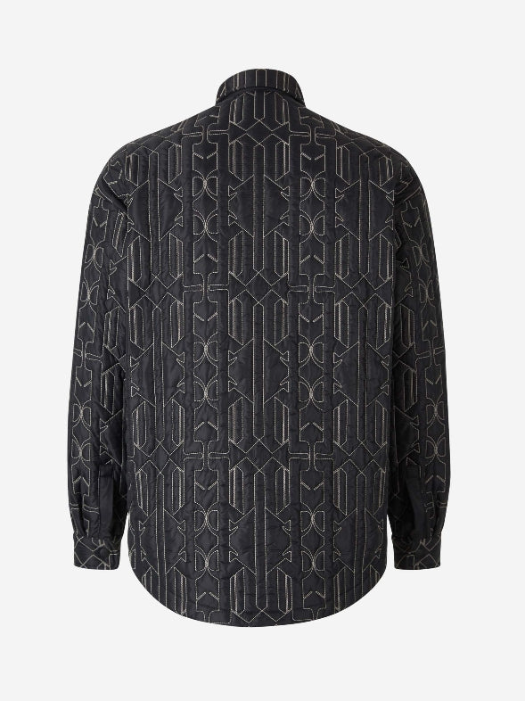 Palm Angels Chaqueta Técnica Bordada color Negro sku 721-000108 01 - Foto 3