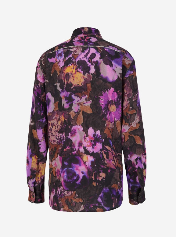 Dries Van Noten Camisa Viscosa Seda color Purpura Oscuro sku 701-001986 01 - Foto 1