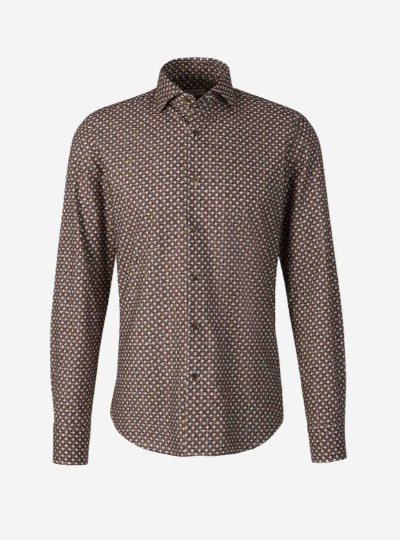 Santa Eulalia Camisa Algodón Pata de Gallo color Marron sku 531-006111 01 - Foto 1