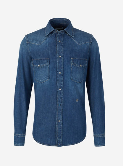 Jacob Cohën Camisa Denim Algodón color Azul Denim sku 531-006090 01 - Foto 1
