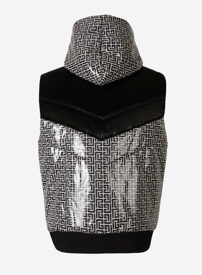 Balmain Chaleco Plumón Monograma color Blanco y Negro sku 544-000486 01 - Foto 1