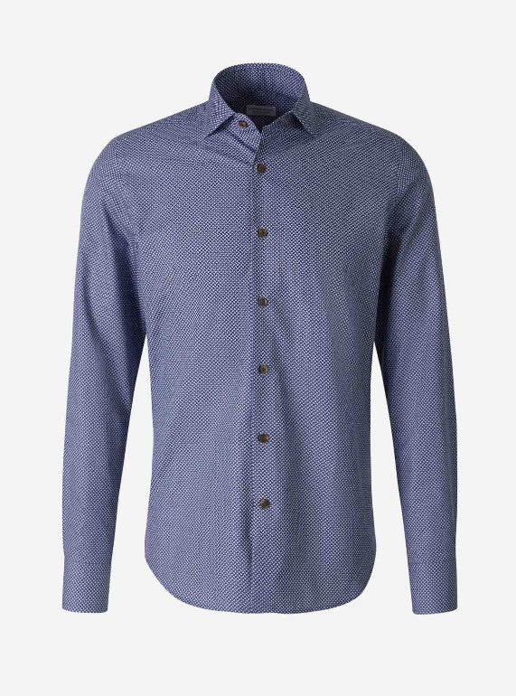 Santa Eulalia Camisa Motivo Geométrico color Azul Noche sku 531-006109 01 - Foto 2