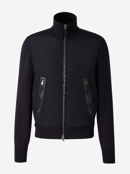 Tom Ford Cárdigan Cremallera Lana color Azul Noche sku 543-000910 01 - Foto 1