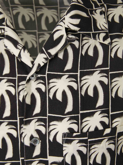 Palm Angels Camisa Gráfico Palmeras color Negro sku 532-000496 01 - Foto 3