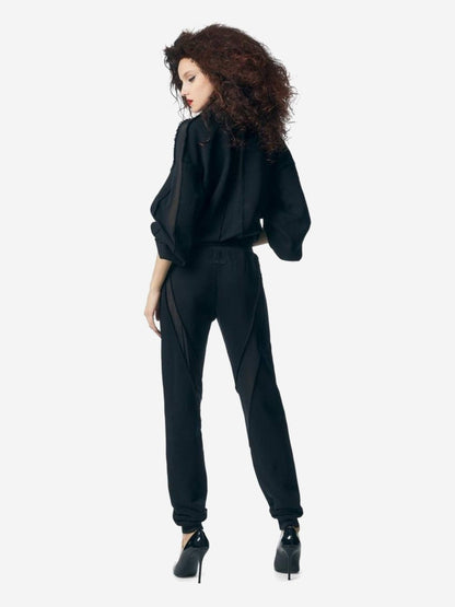 Outlet online Tom Ford Mujer Joggers Algodón Chiflón color Negro sku 761-003308 01 - Foto 5