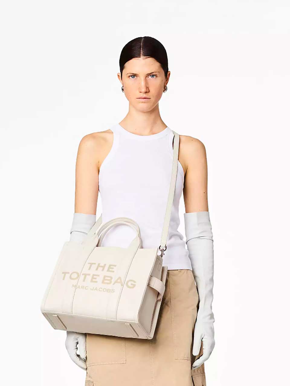 Outlet online Marc Jacobs Mujer Bolso Tote Piel M color Blanco sku 810-007334 02 - Foto 1