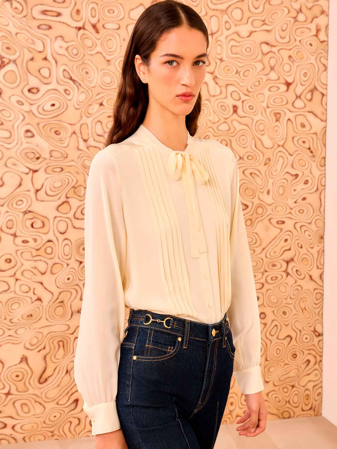 Outlet online Ulla Johnson Mujer Blusa Delvine color Crema sku 701-002372 00 - Foto 2