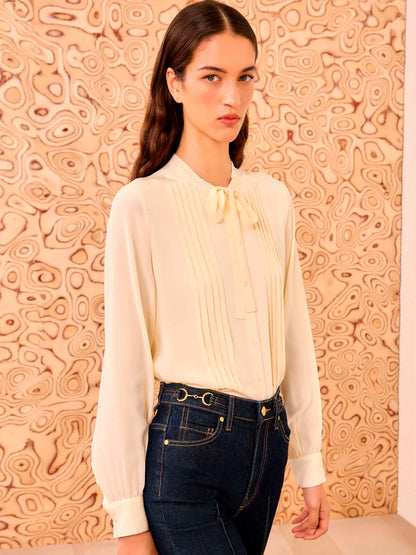 Outlet online Ulla Johnson Mujer Blusa Delvine color Crema sku 701-002372 00 - Foto 2
