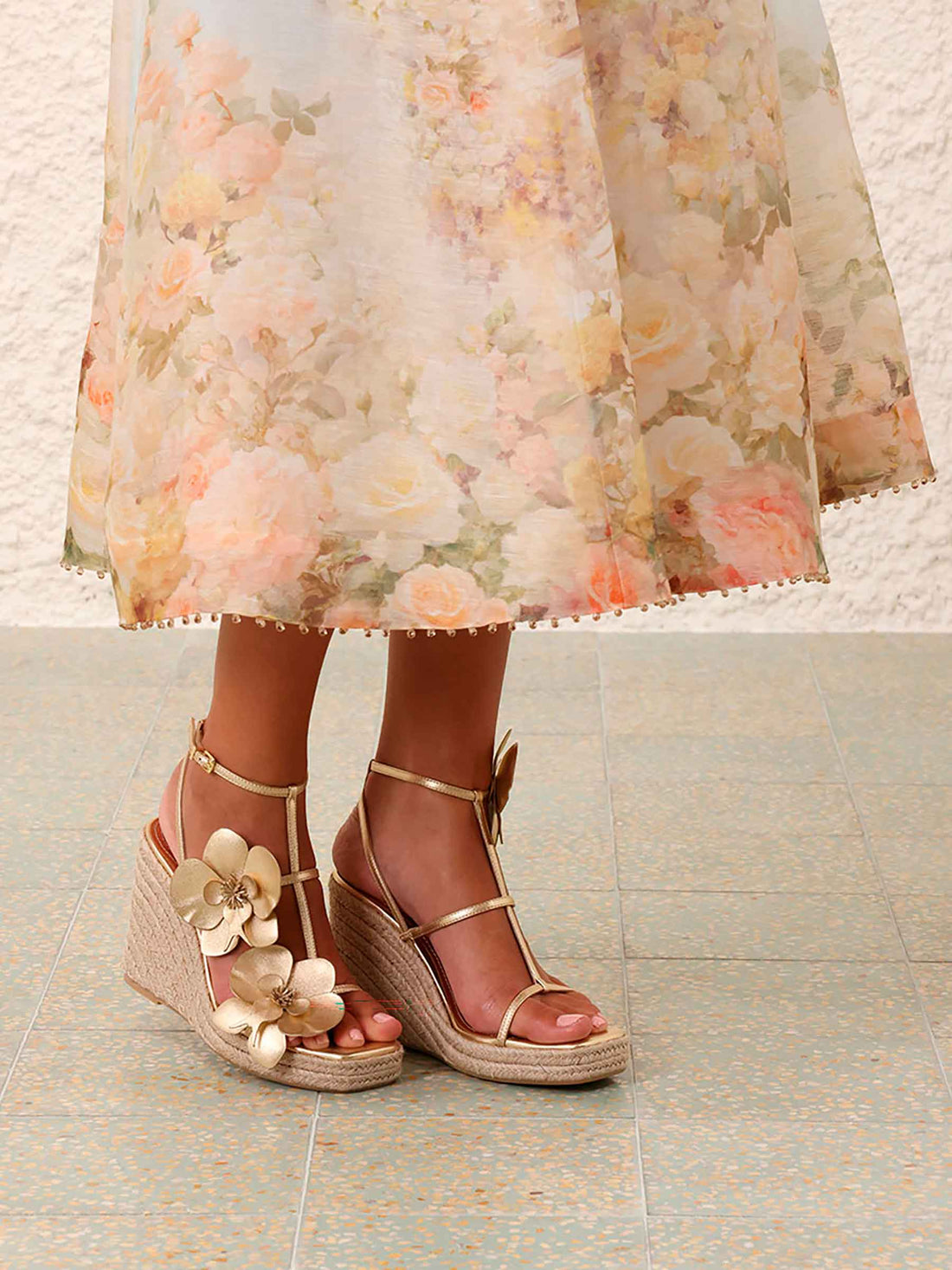 Outlet online Zimmermann Mujer Sandalias Orchid 110 color Beige sku 800-005603 01 - Foto 2