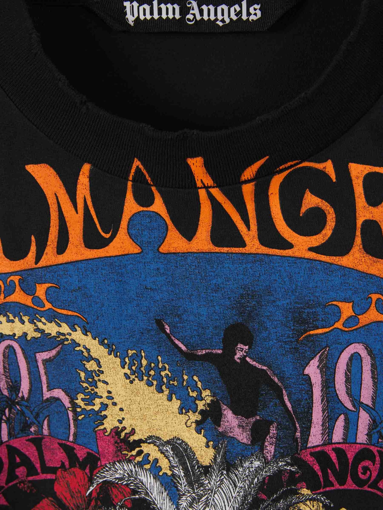 Palm Angels Camiseta Estampada Concert color Negro sku 553-003684 01 - Foto 3