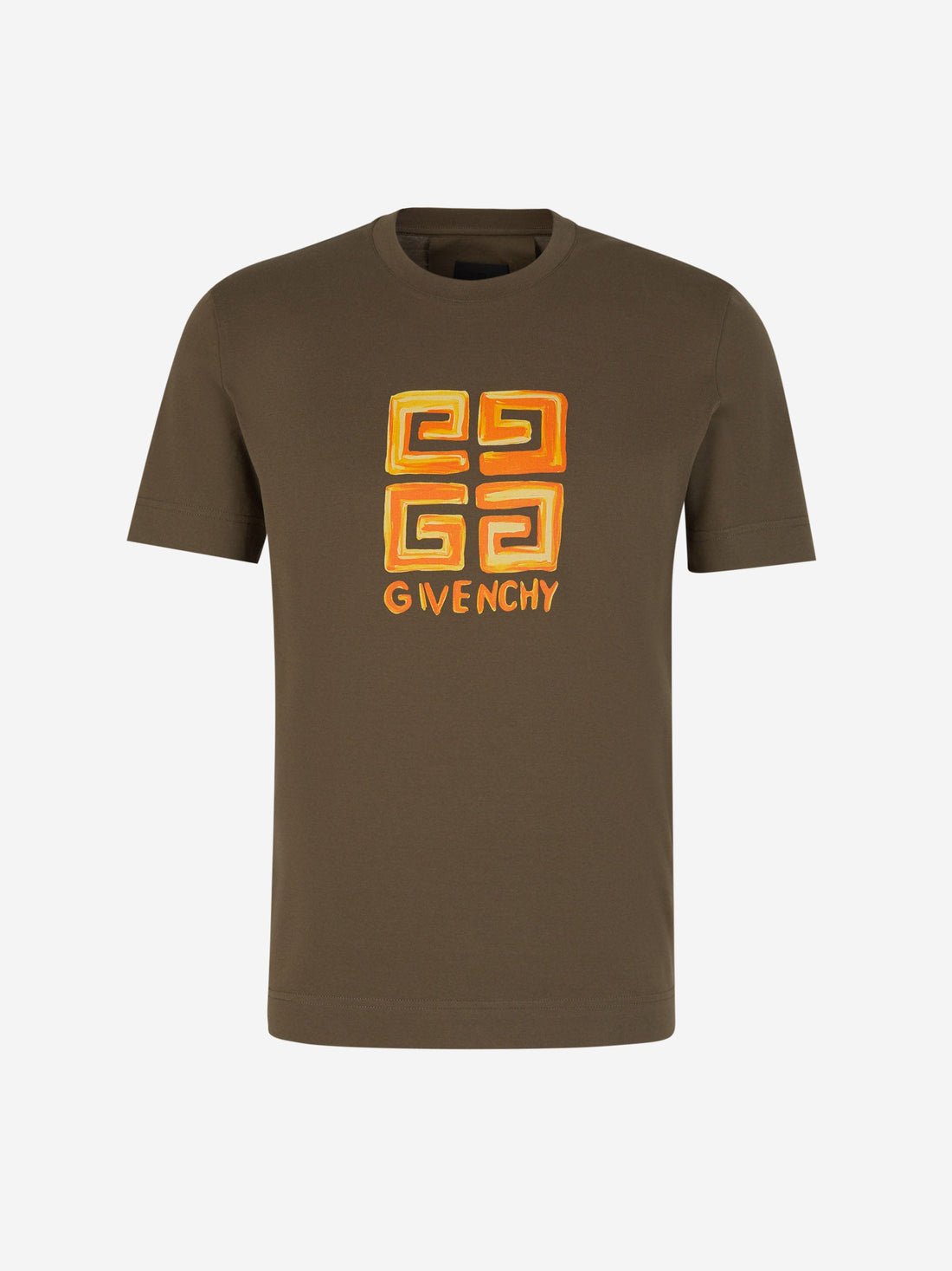 Givenchy Camiseta Logo Algodón color Verde Militar sku 553-003430 02 - Foto 1