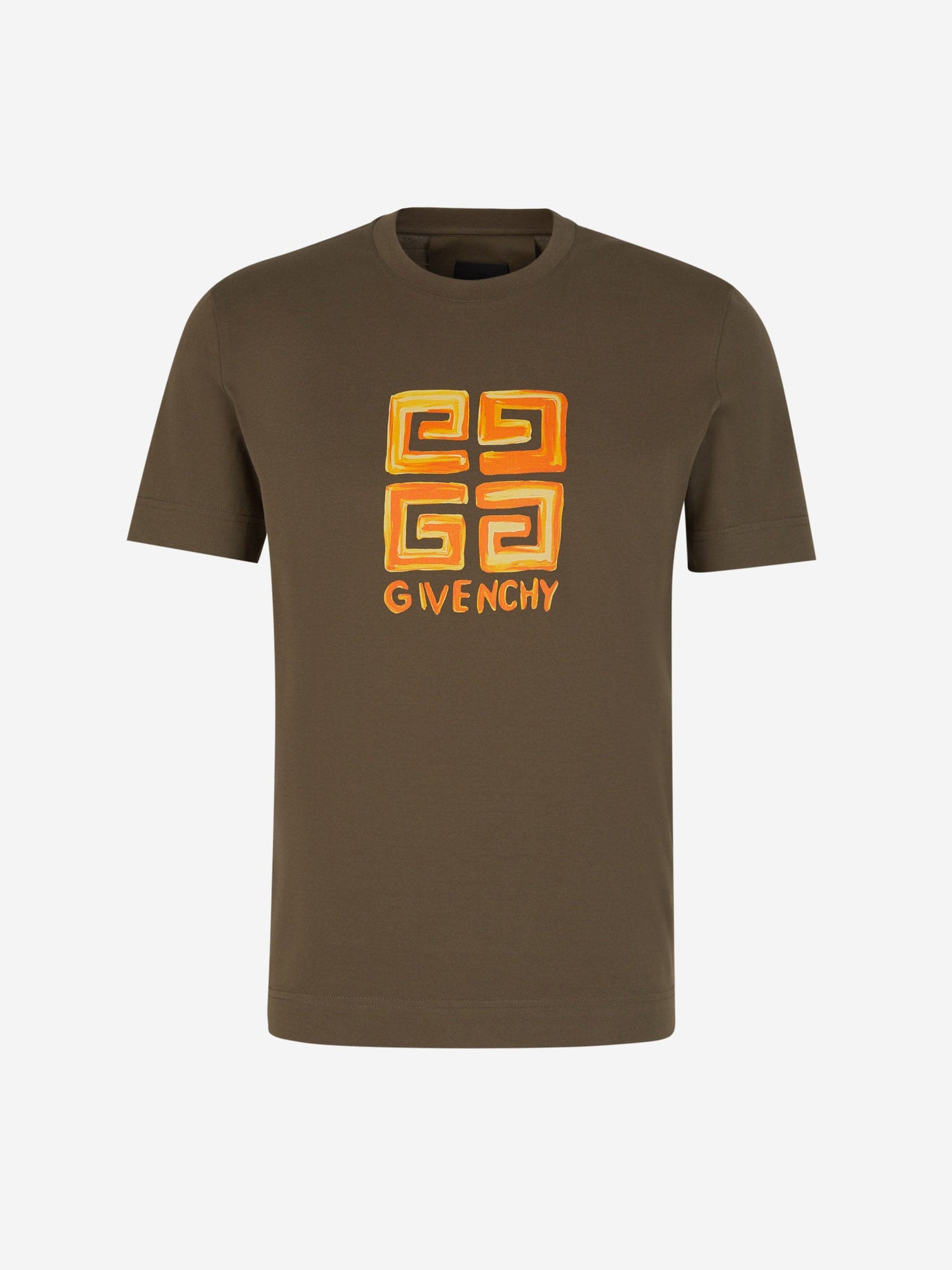 Givenchy Camiseta Logo Algodón color Verde Militar sku 553-003430 02 - Foto 1