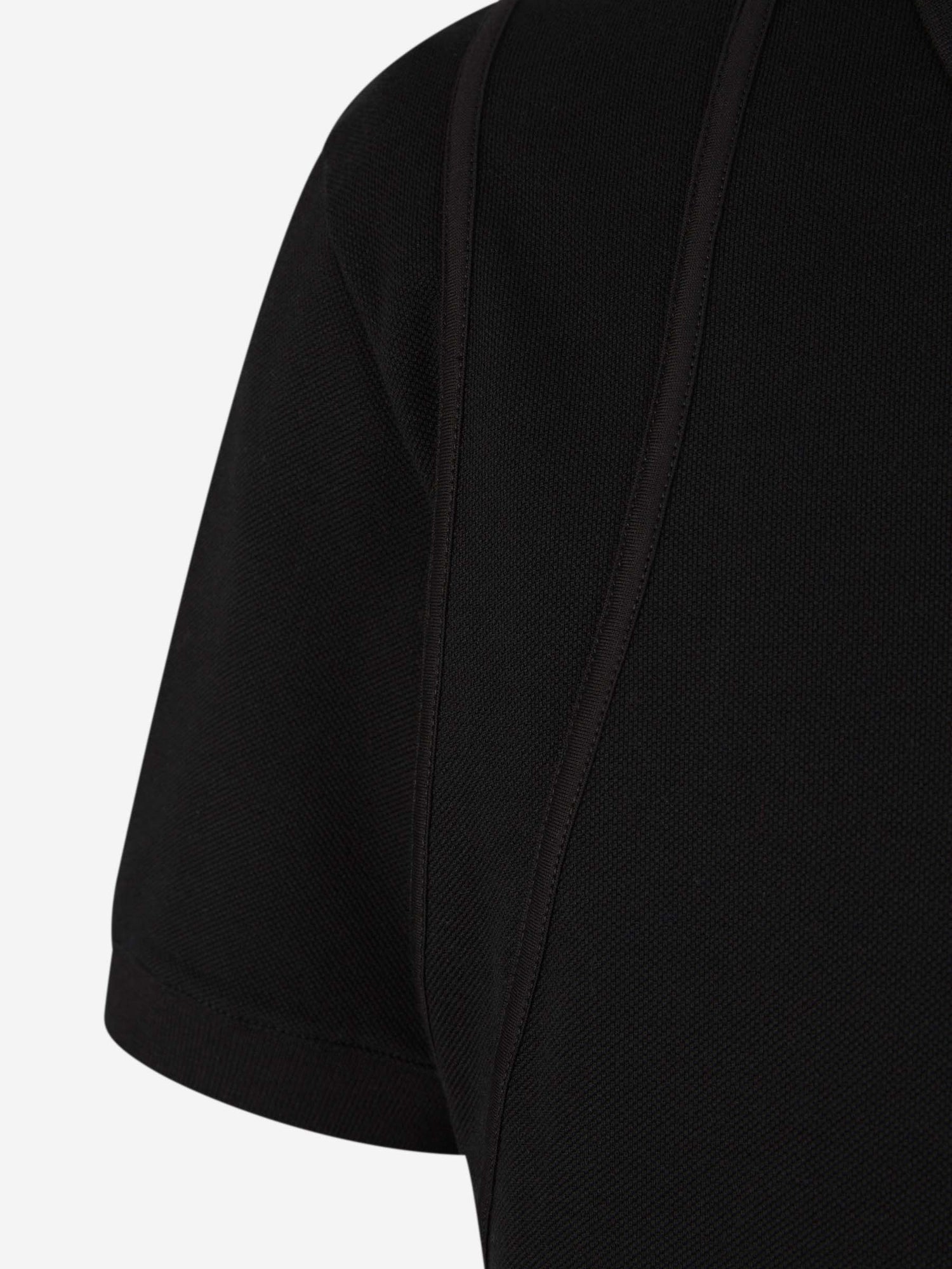 Outlet online Alexander McQueen Hombre Polo Piqué Algodón color Negro sku 552-001437 01 - Foto 4