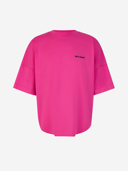 Palm Angels Camiseta Algodón Logo color Rosa sku 553-003288 02 - Foto 1