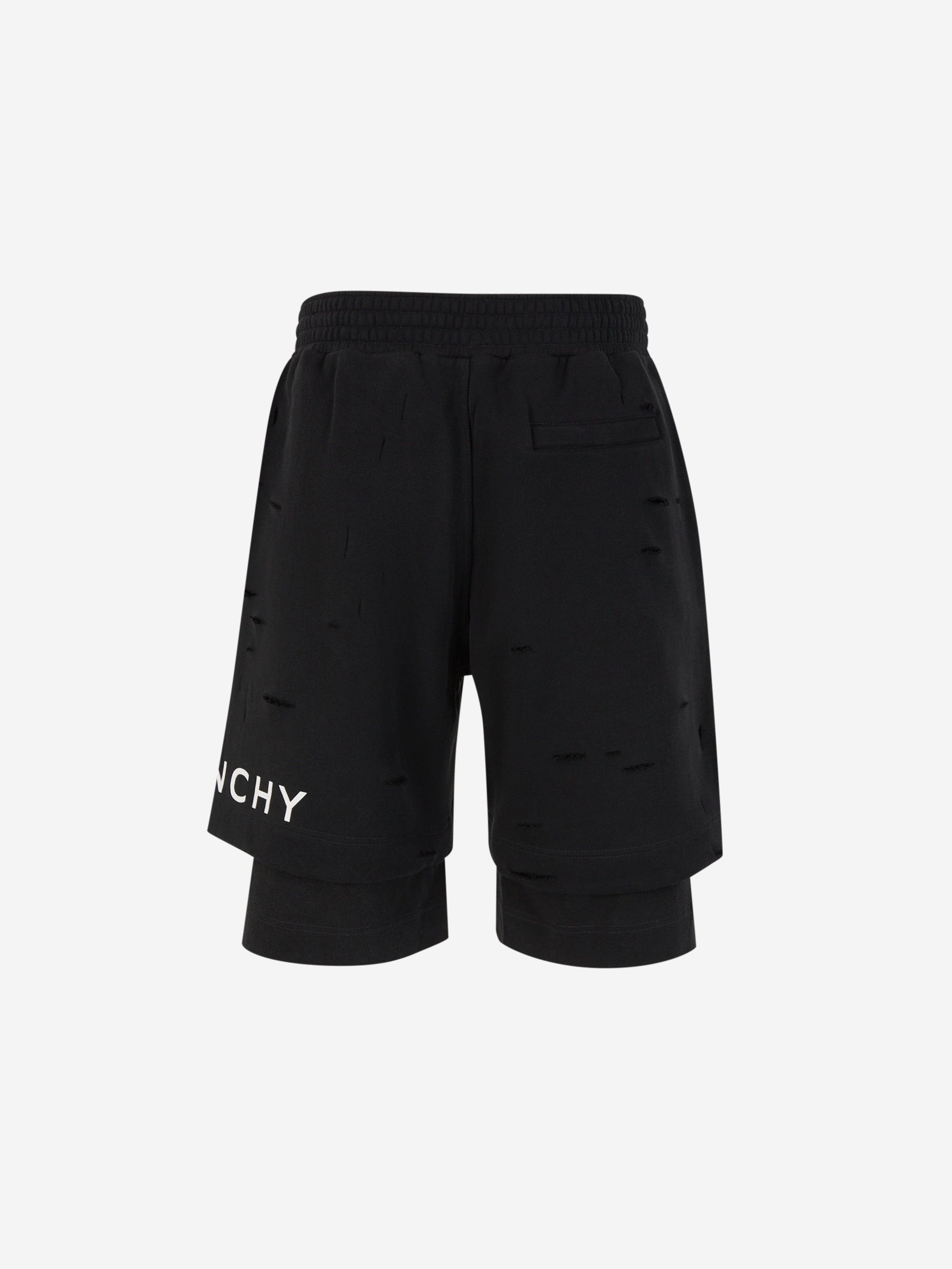 Givenchy Bermudas Algodón Logo color Negro sku 523-000928 01 - Foto 3