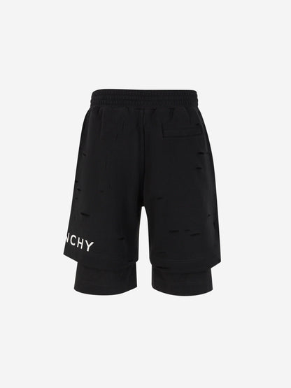 Givenchy Bermudas Algodón Logo color Negro sku 523-000928 01 - Foto 3