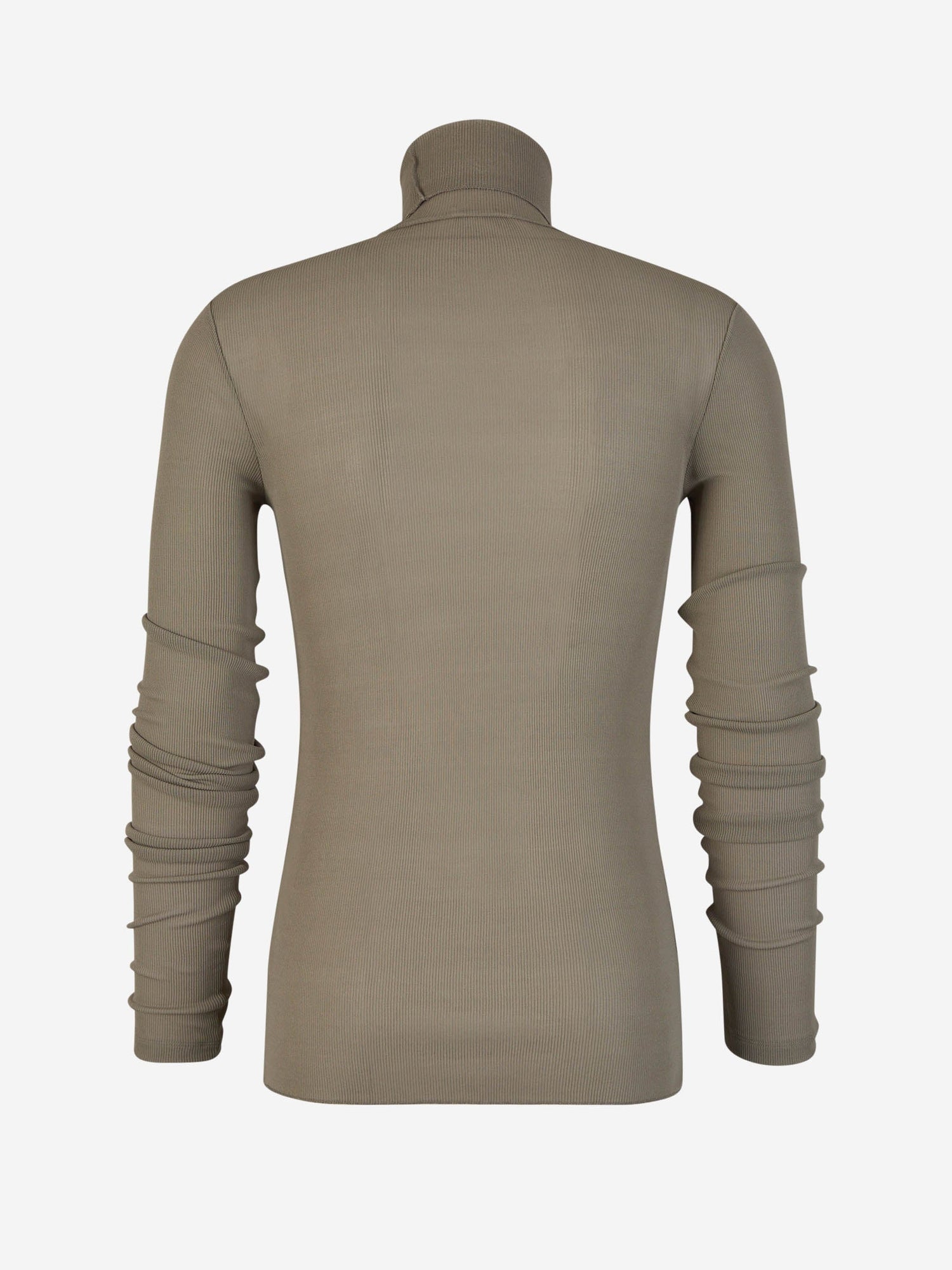 Outlet online Ami Paris Hombre Jersey Acanalado Viscosa color Verde Militar sku 542-002342 01 - Foto 2