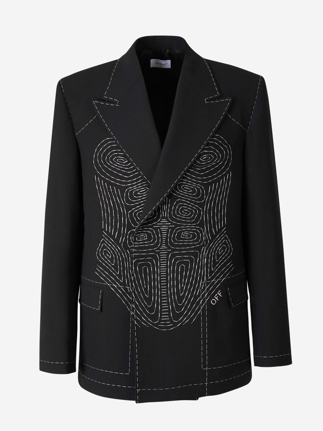 Off-White Americana Punto De Cuerpo color Negro sku 302-003315 01 - Foto 1