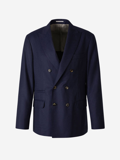 Brunello Cucinelli Americana Cruzada Lana color Azul Marino sku 302-003382 01 - Foto 1