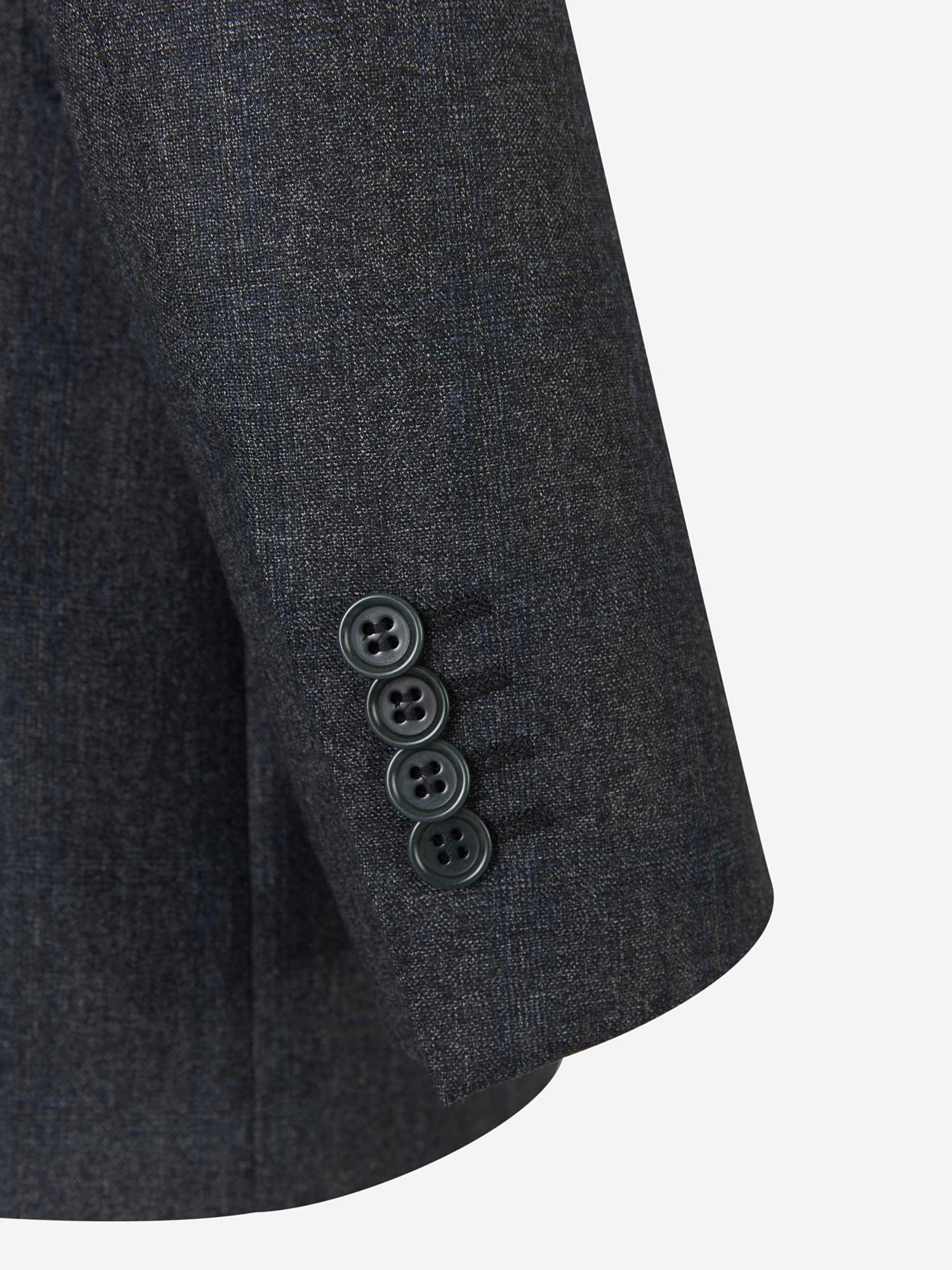 Canali Traje con motivo de micro-punto y cuadros color Gris Oscuro sku 312-002567 01 - Foto 5