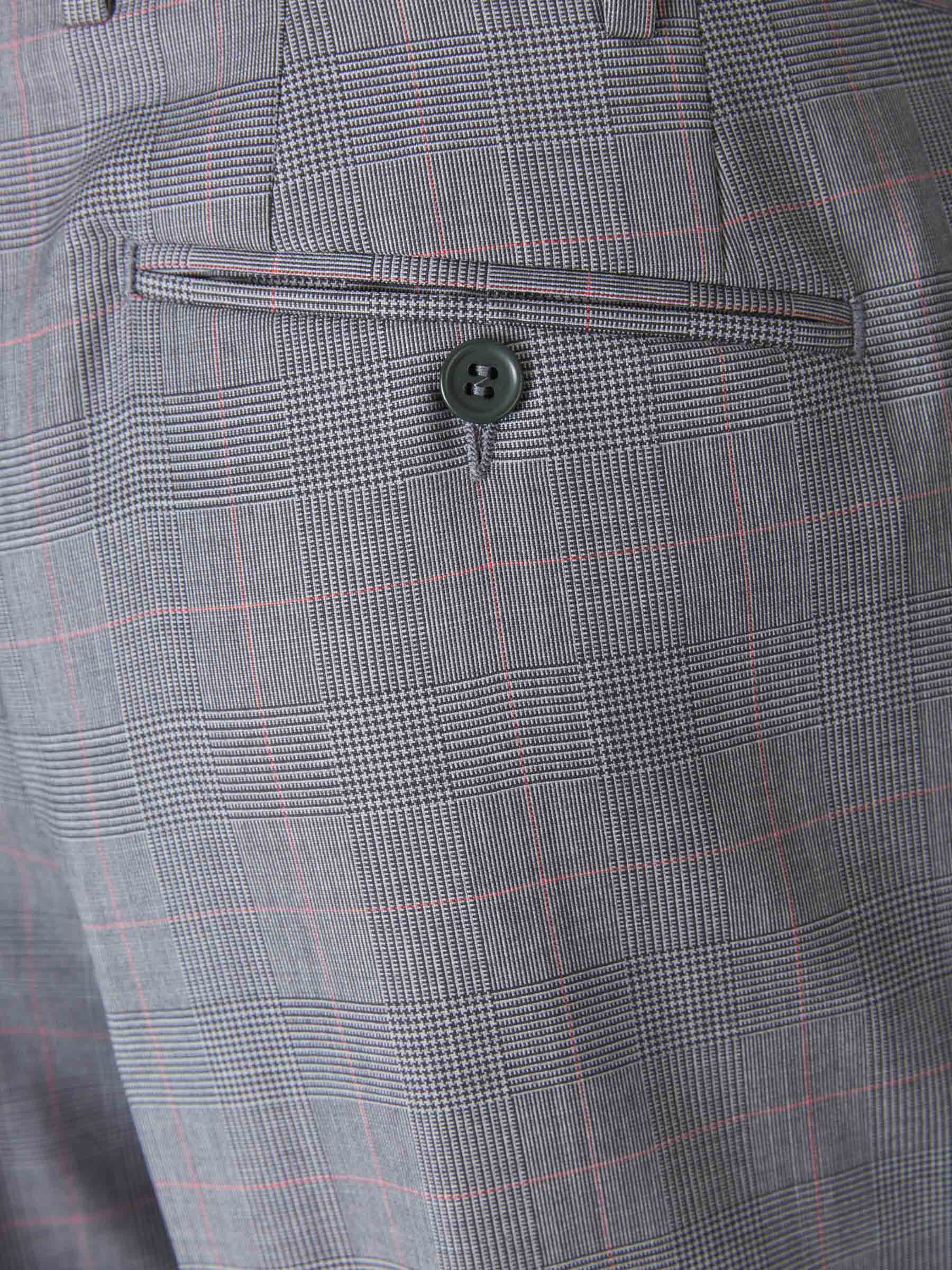Canali Traje Príncipe De Gales color Gris Claro sku 312-002649 01 - Foto 8