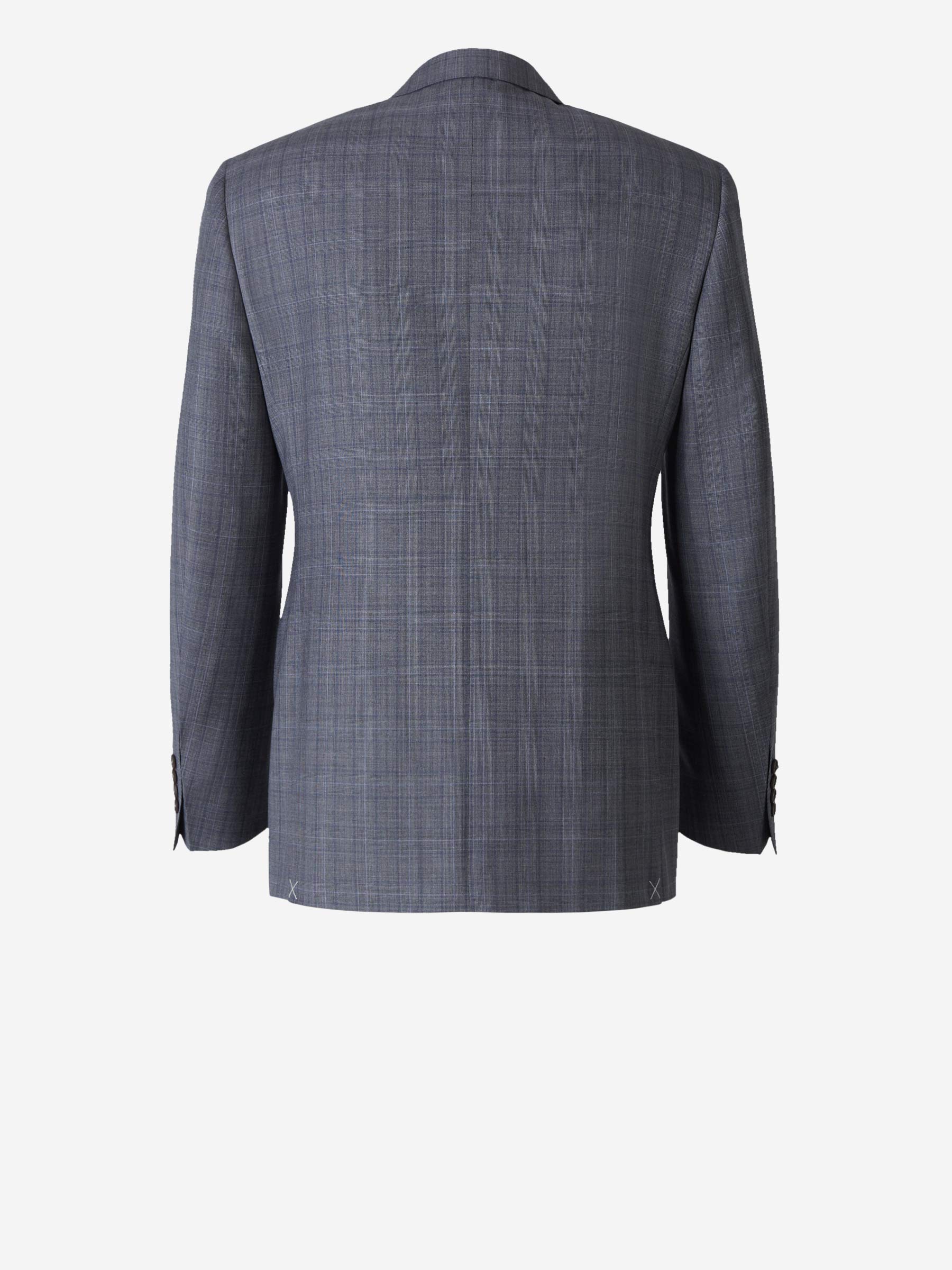 Outlet online Canali Hombre Traje Cuadros Lana color Gris Carbón sku 312-002650 01 - Foto 2