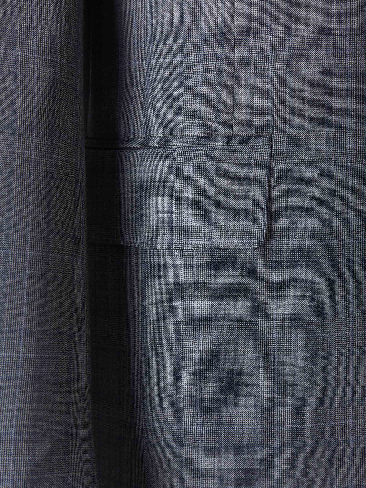 Outlet online Canali Hombre Traje Cuadros Lana color Gris Carbón sku 312-002650 01 - Foto 4