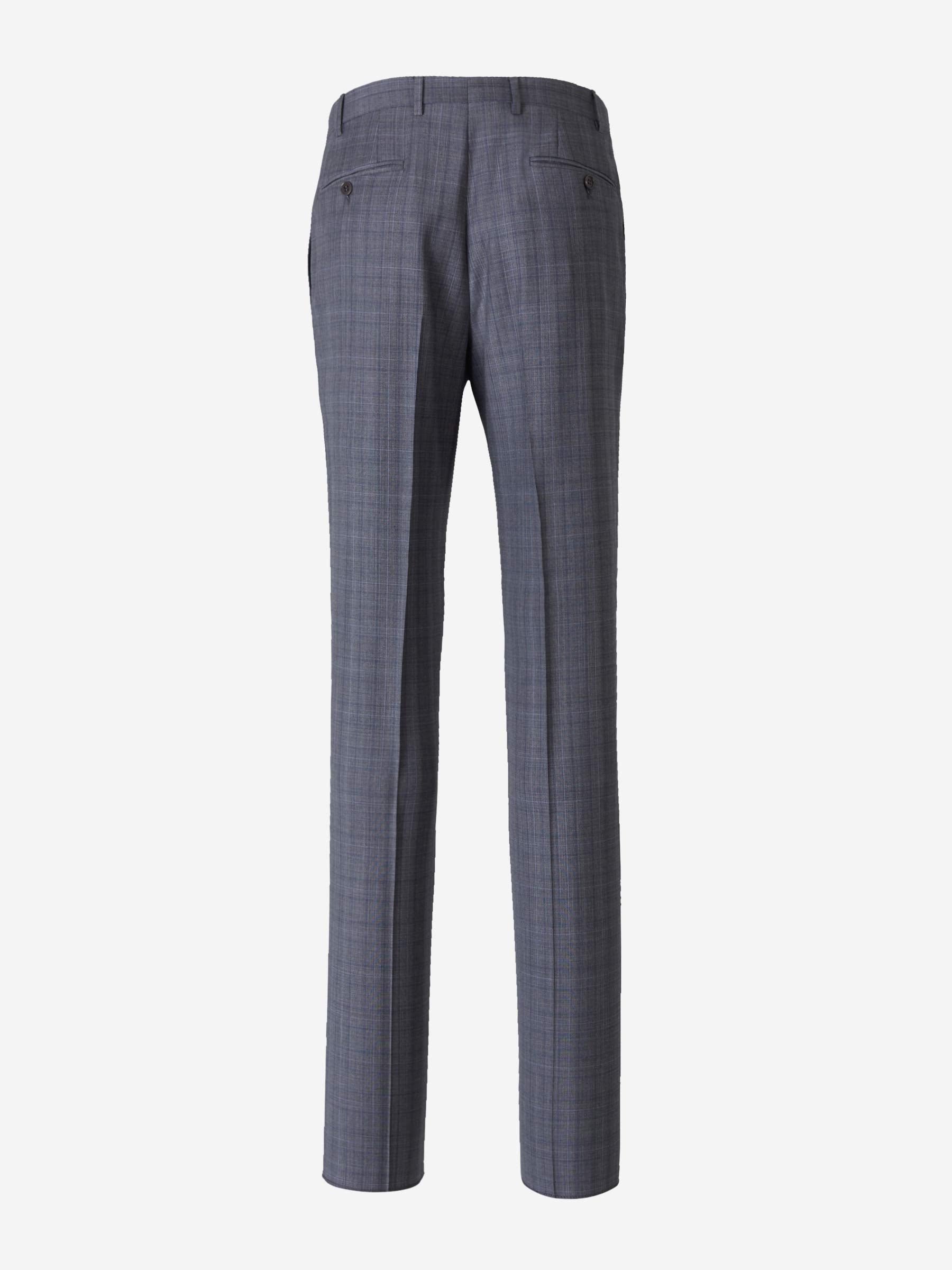 Outlet online Canali Hombre Traje Cuadros Lana color Gris Carbón sku 312-002650 01 - Foto 7