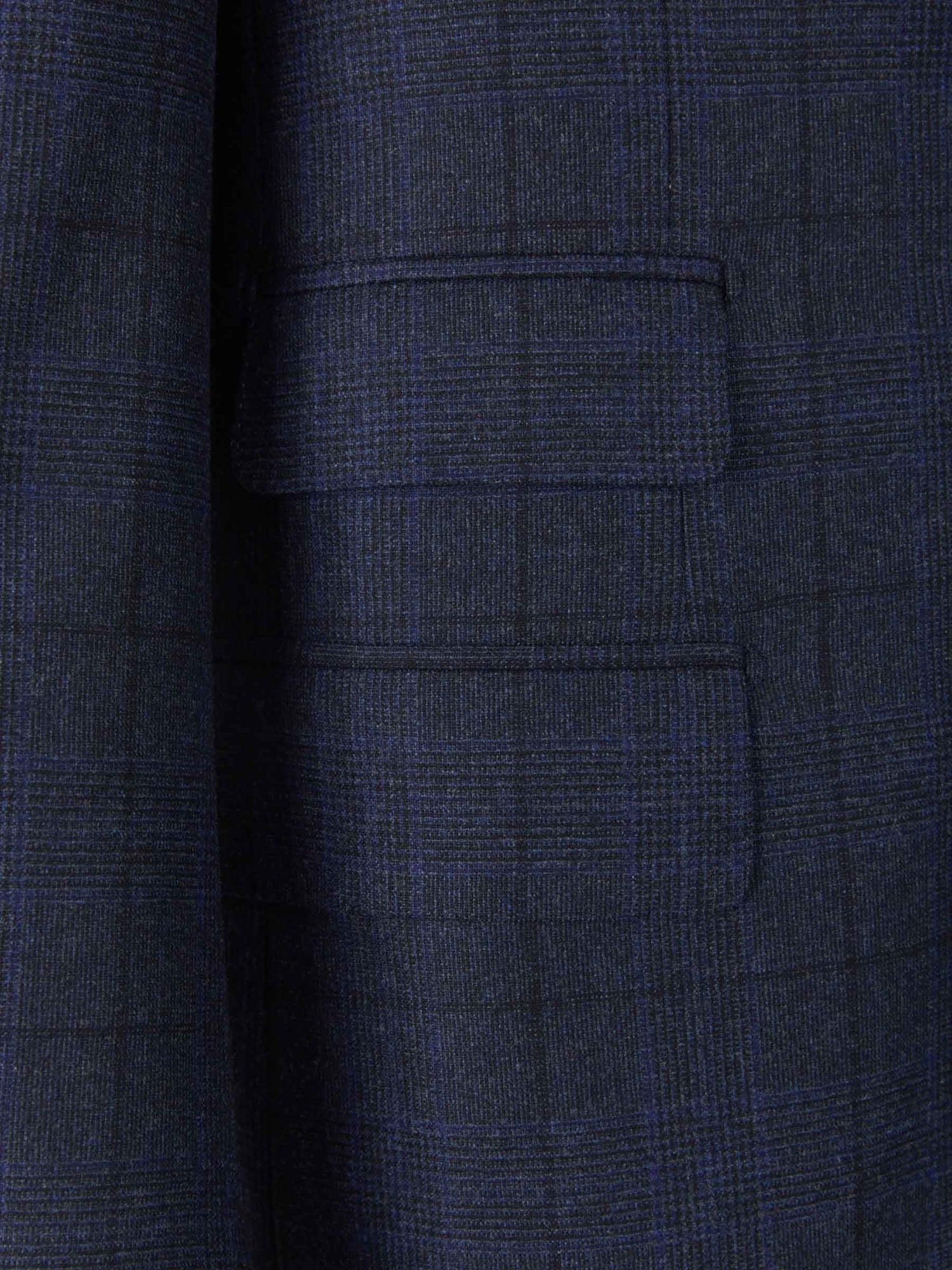 Outlet online Isaia Hombre Traje de Lana y Cashmere a Cuadros color Azul Noche sku 312-002680 01 - Foto 4