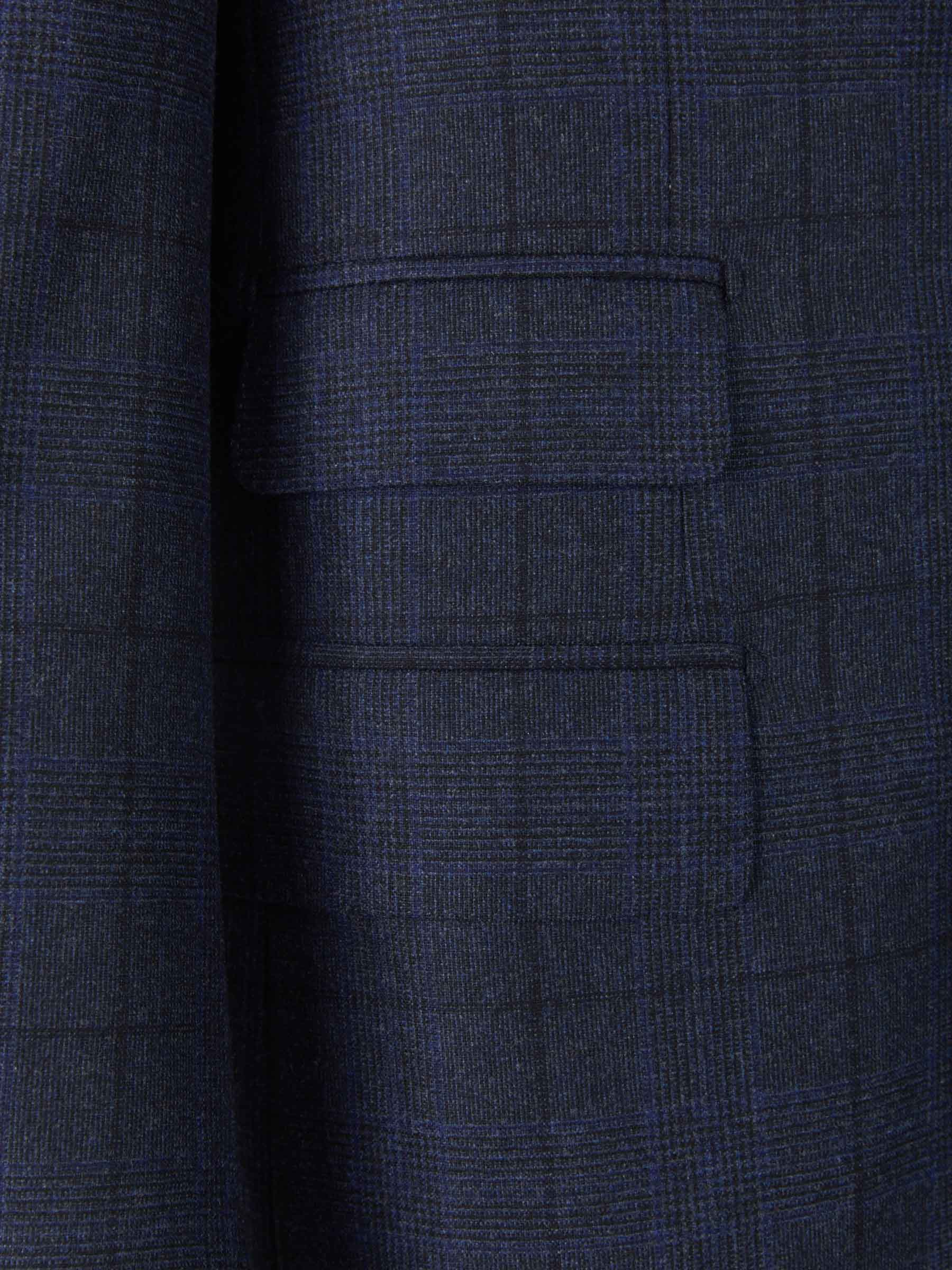 Outlet online Isaia Hombre Traje de Lana y Cashmere a Cuadros color Azul Noche sku 312-002680 01 - Foto 4