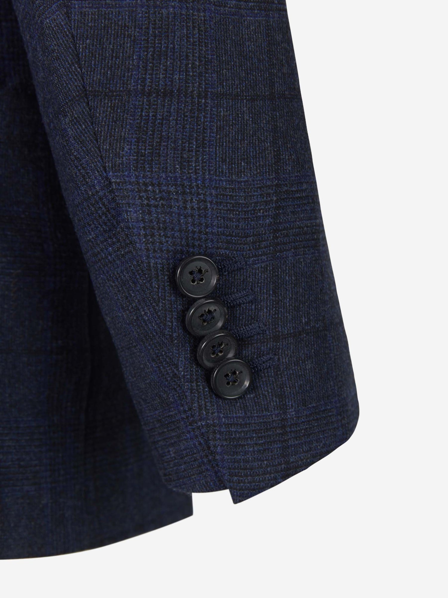 Outlet online Isaia Hombre Traje de Lana y Cashmere a Cuadros color Azul Noche sku 312-002680 01 - Foto 5