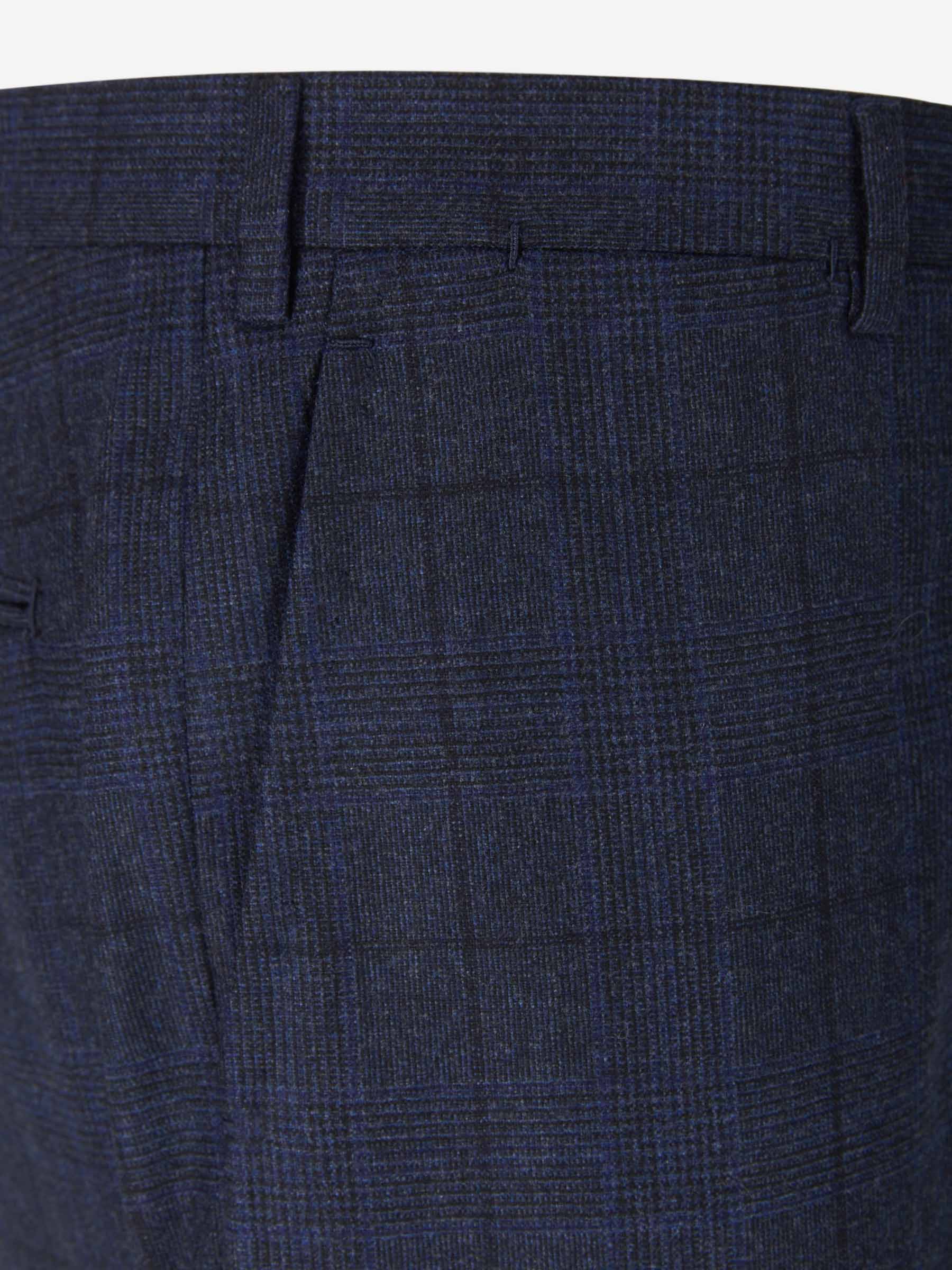 Outlet online Isaia Hombre Traje de Lana y Cashmere a Cuadros color Azul Noche sku 312-002680 01 - Foto 8