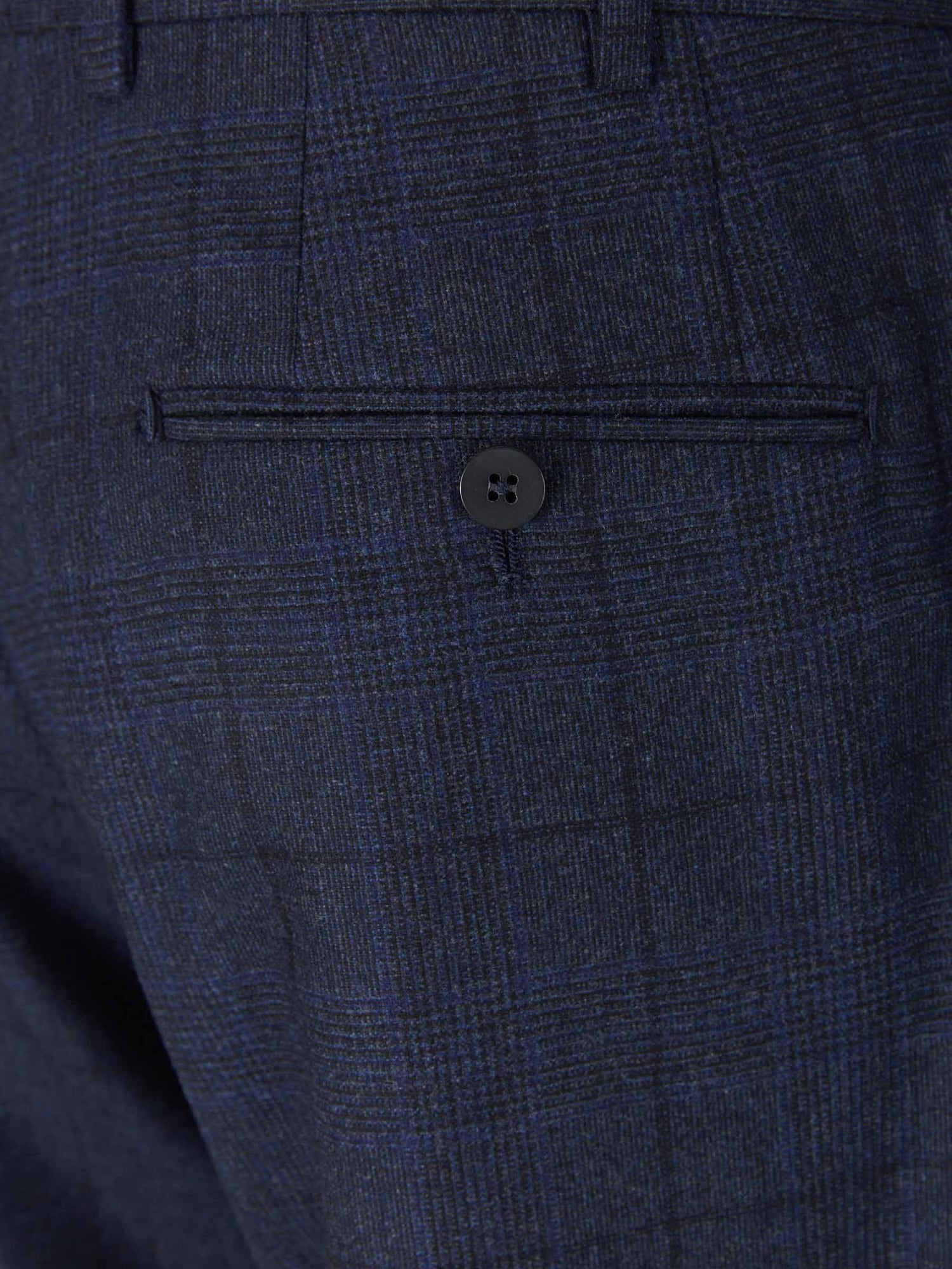 Outlet online Isaia Hombre Traje de Lana y Cashmere a Cuadros color Azul Noche sku 312-002680 01 - Foto 9