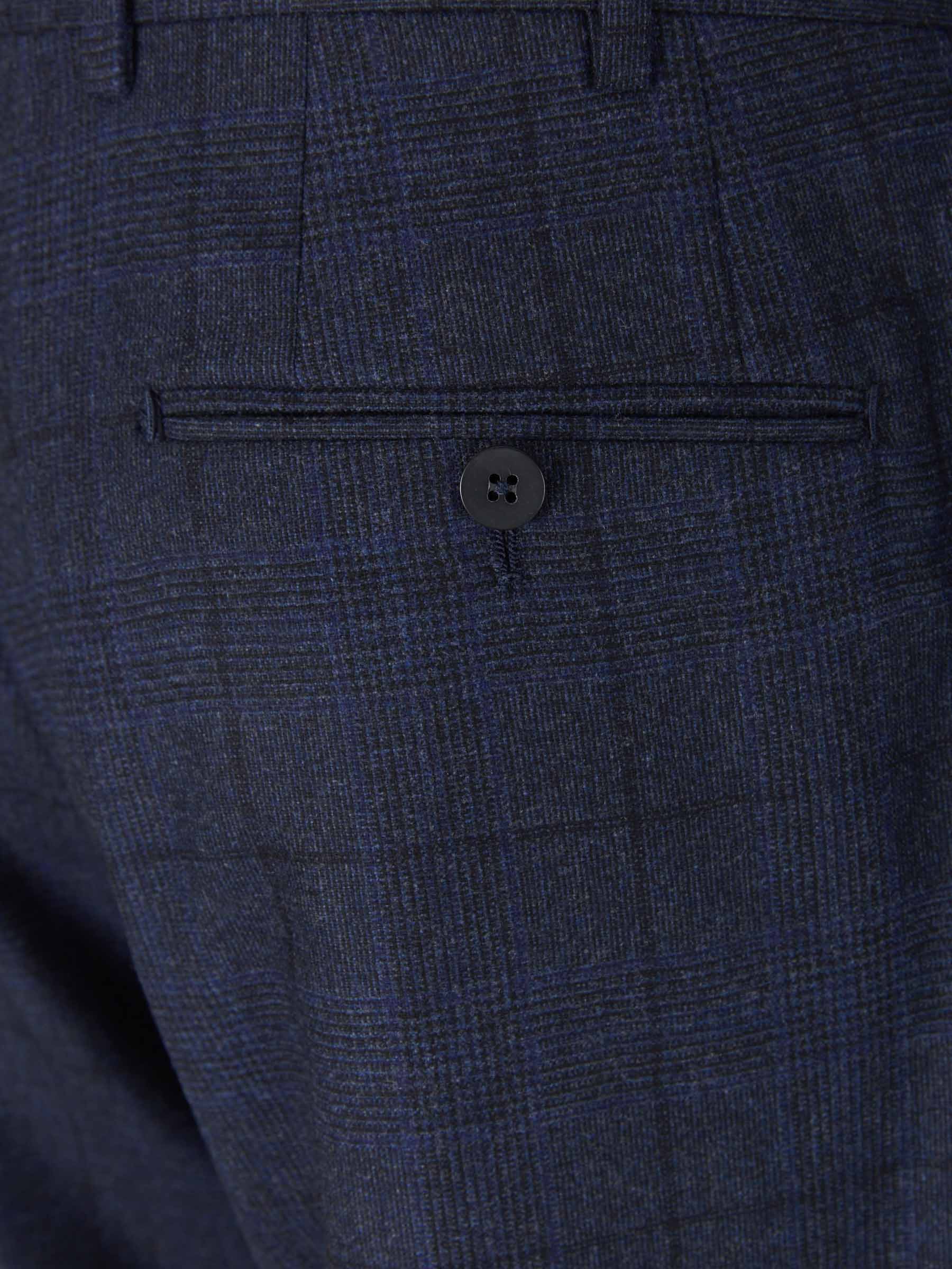 Outlet online Isaia Hombre Traje de Lana y Cashmere a Cuadros color Azul Noche sku 312-002680 01 - Foto 9