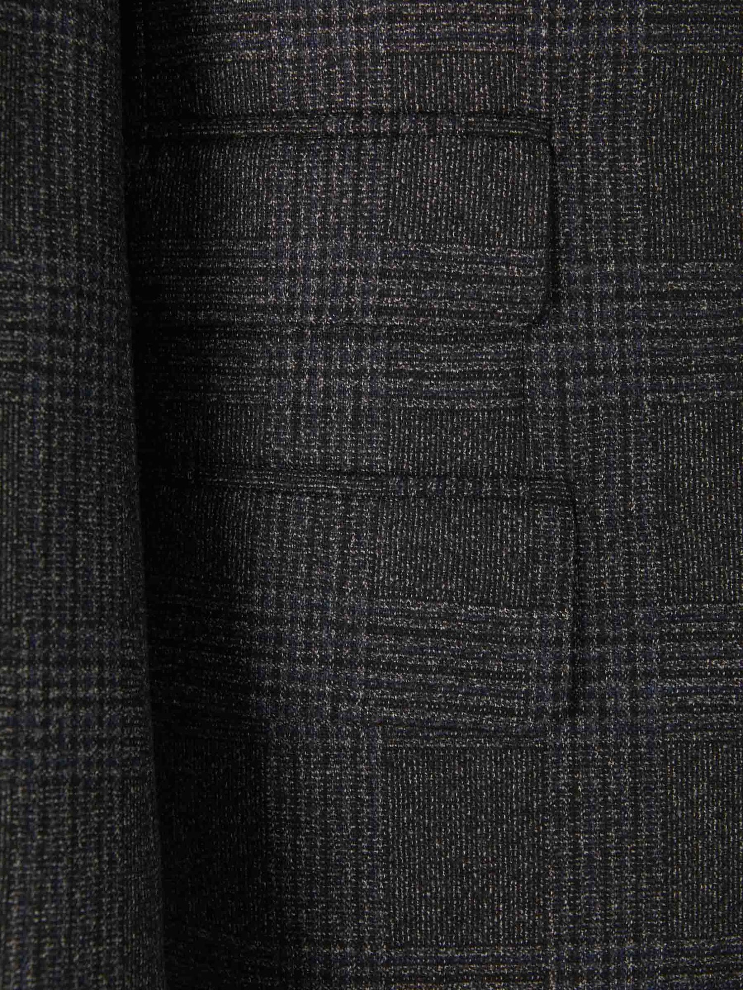 Isaia Traje Motivo Cuadros color Gris Oscuro sku 312-002681 01 - Foto 4