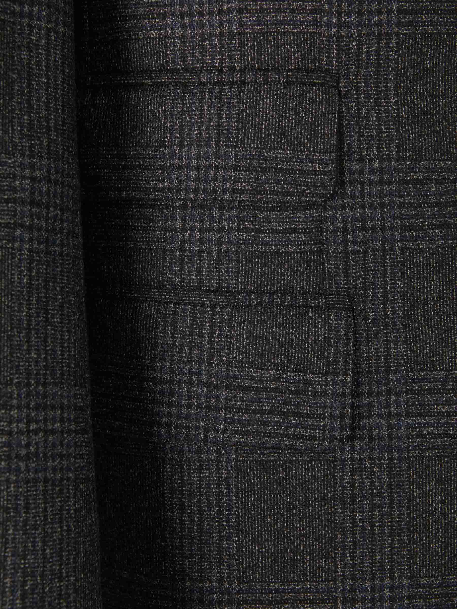 Isaia Traje Motivo Cuadros color Gris Oscuro sku 312-002681 01 - Foto 4