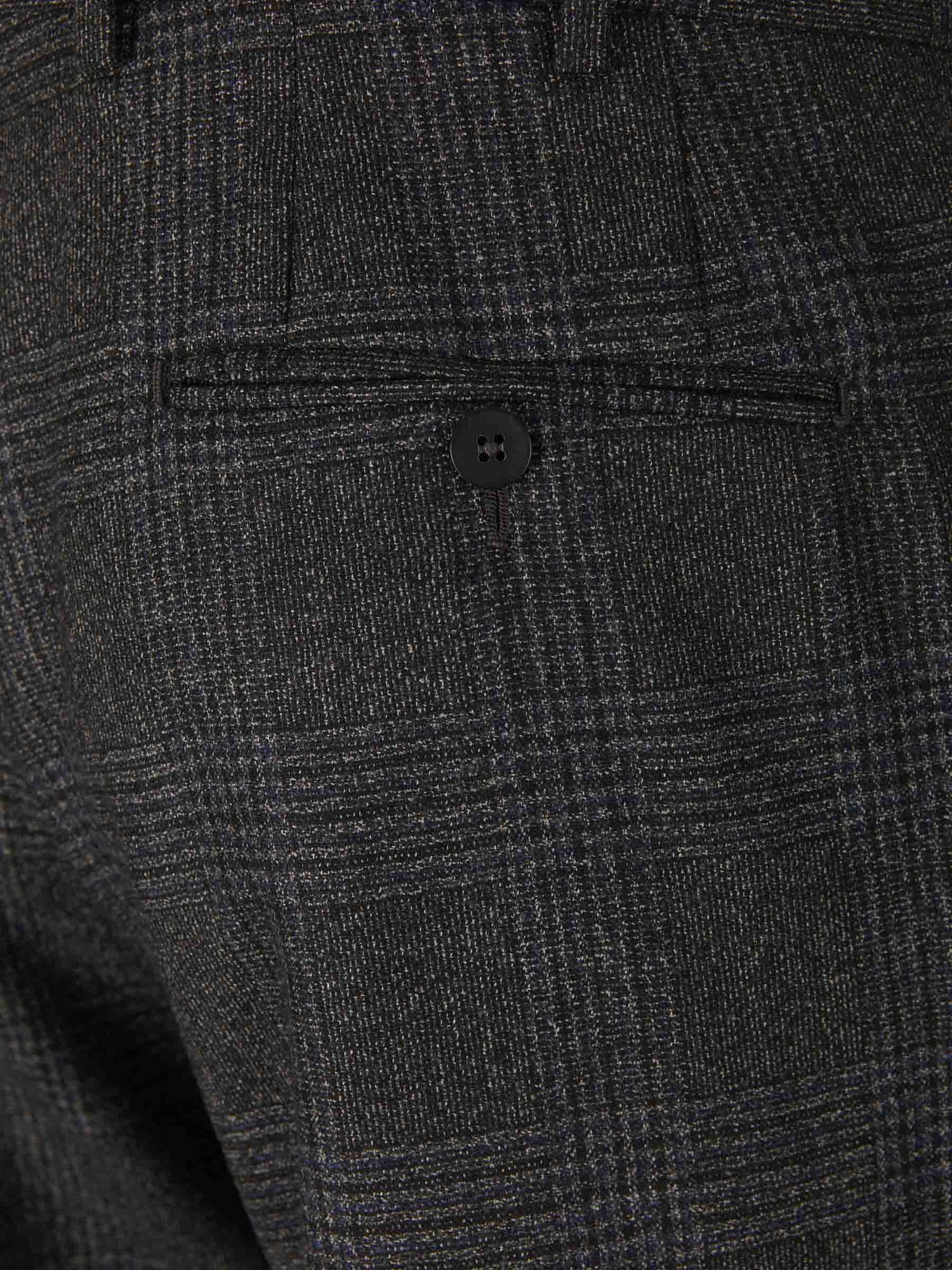 Isaia Traje Motivo Cuadros color Gris Oscuro sku 312-002681 01 - Foto 8