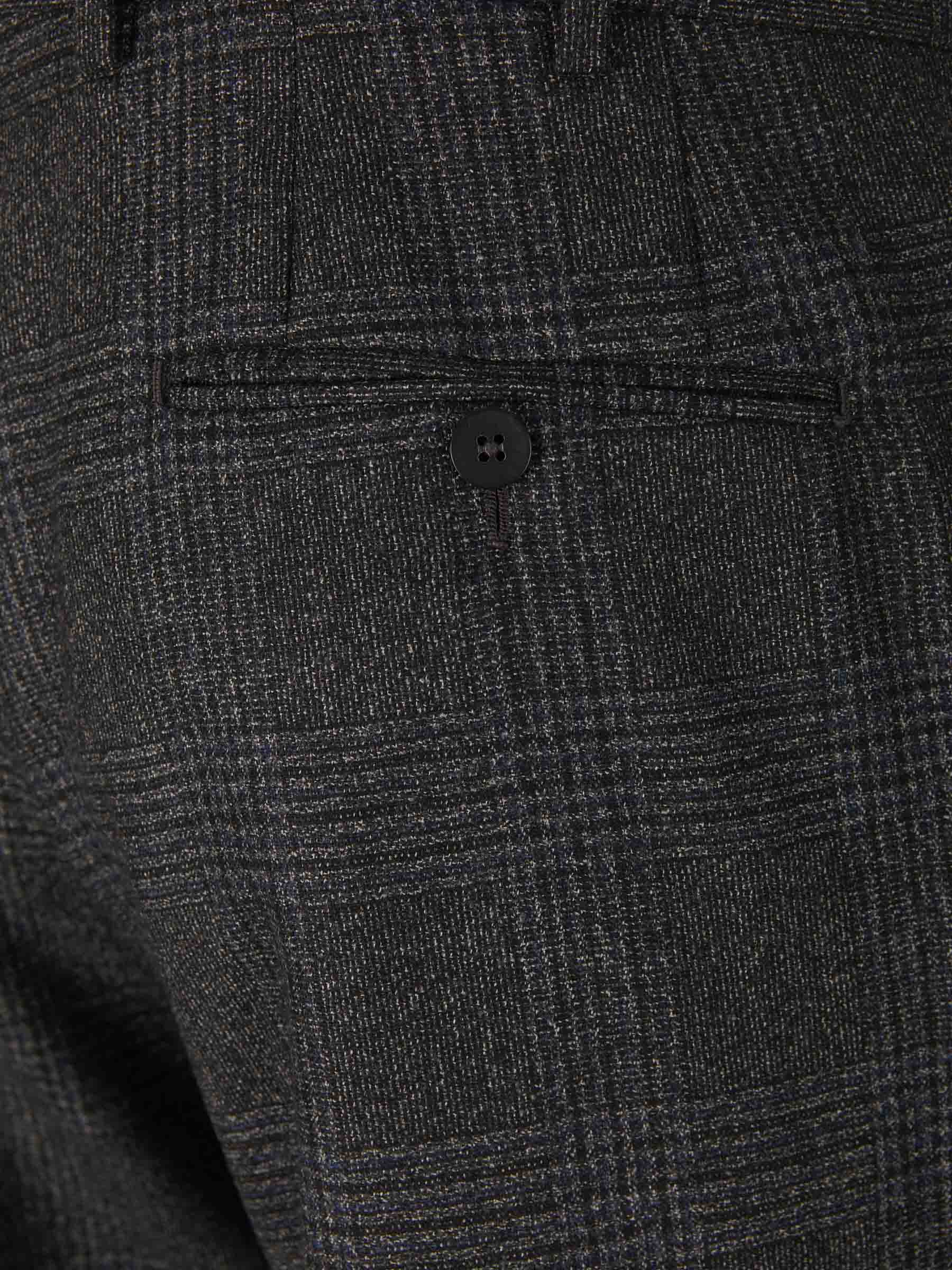 Isaia Traje Motivo Cuadros color Gris Oscuro sku 312-002681 01 - Foto 8