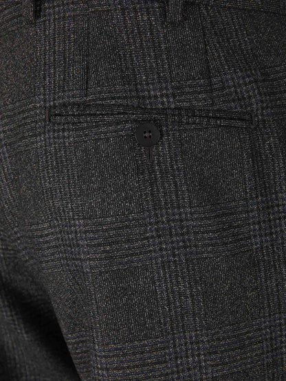 Isaia Traje Motivo Cuadros color Gris Oscuro sku 312-002681 01 - Foto 8