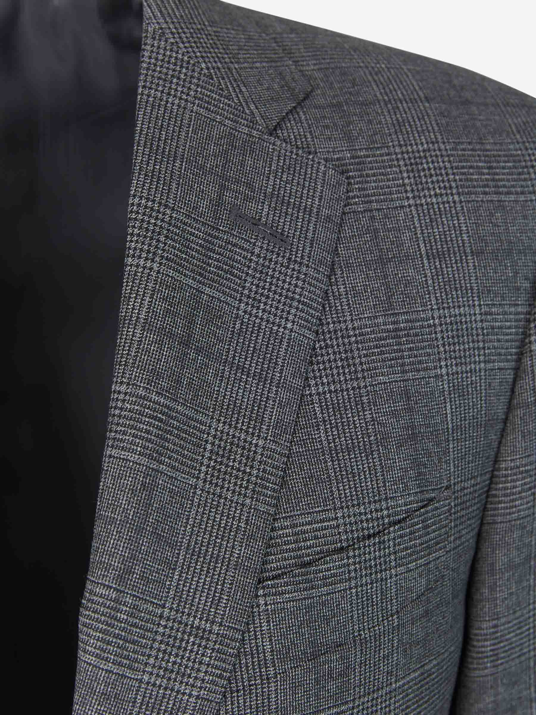 Canali Traje Motivo Príncipe Gales color Gris Piedra sku 312-002684 01 - Foto 3