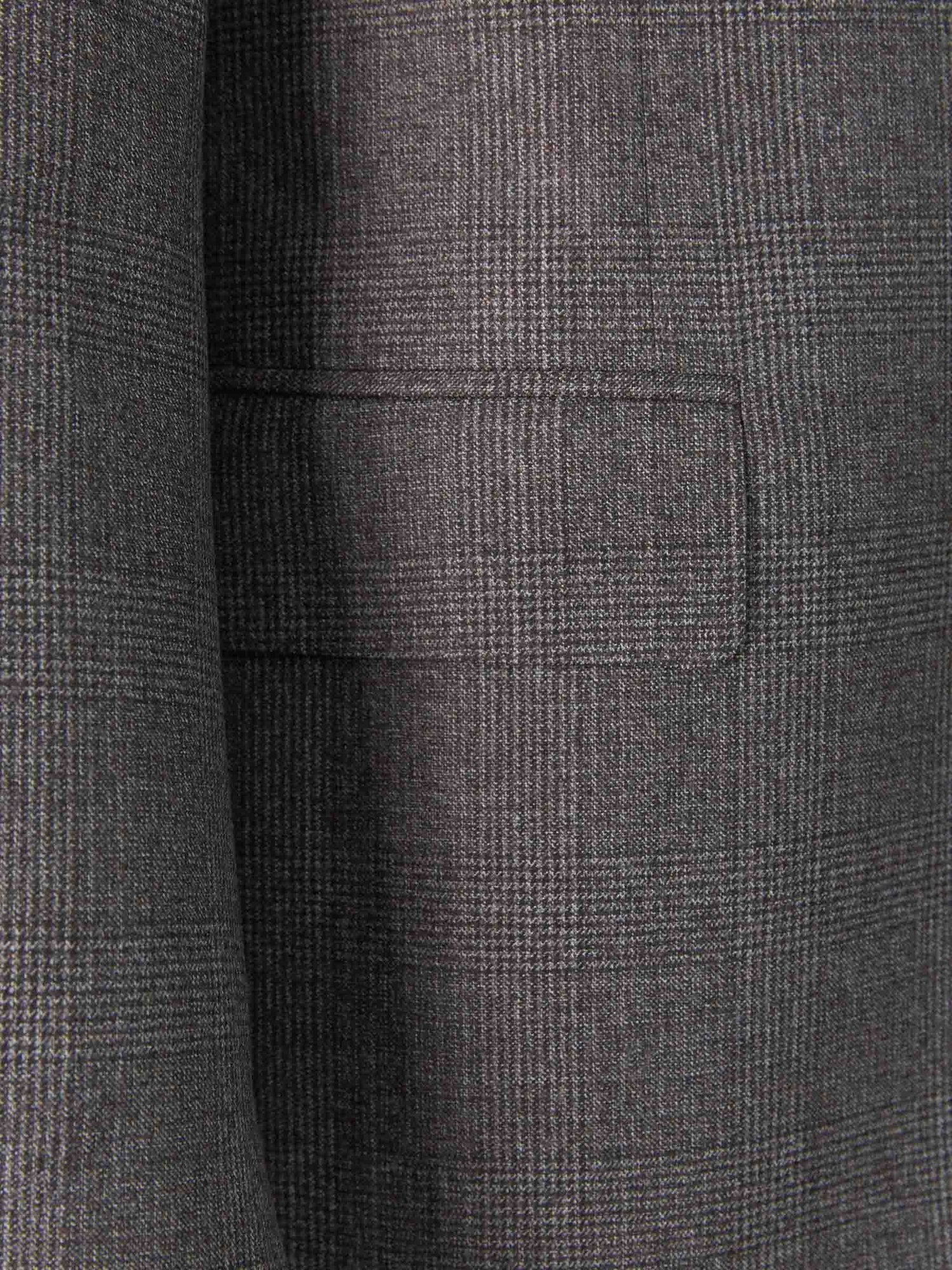 Canali Traje Motivo Príncipe Gales color Topo sku 312-002692 01 - Foto 4