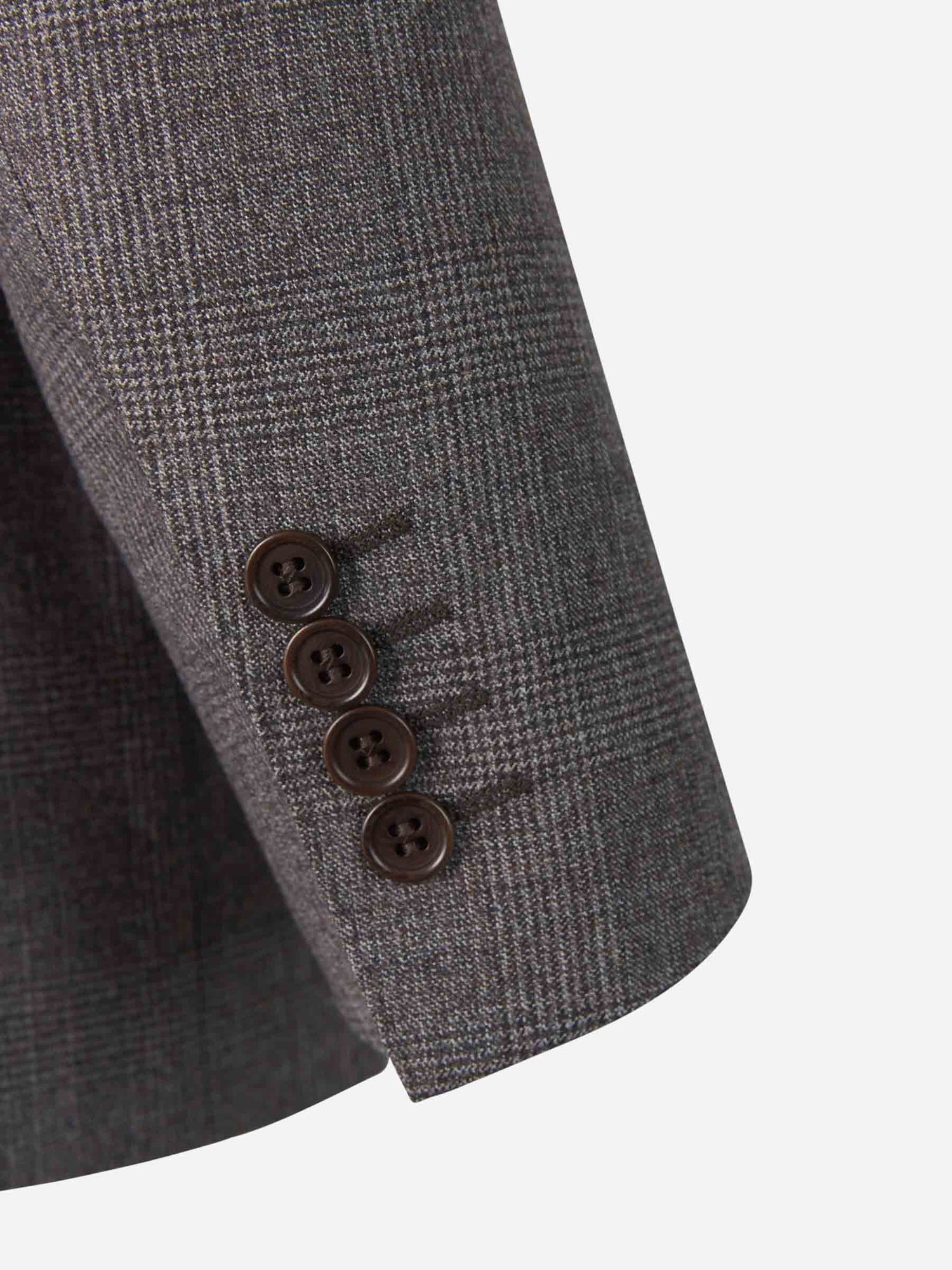 Canali Traje Motivo Príncipe Gales color Topo sku 312-002692 01 - Foto 5