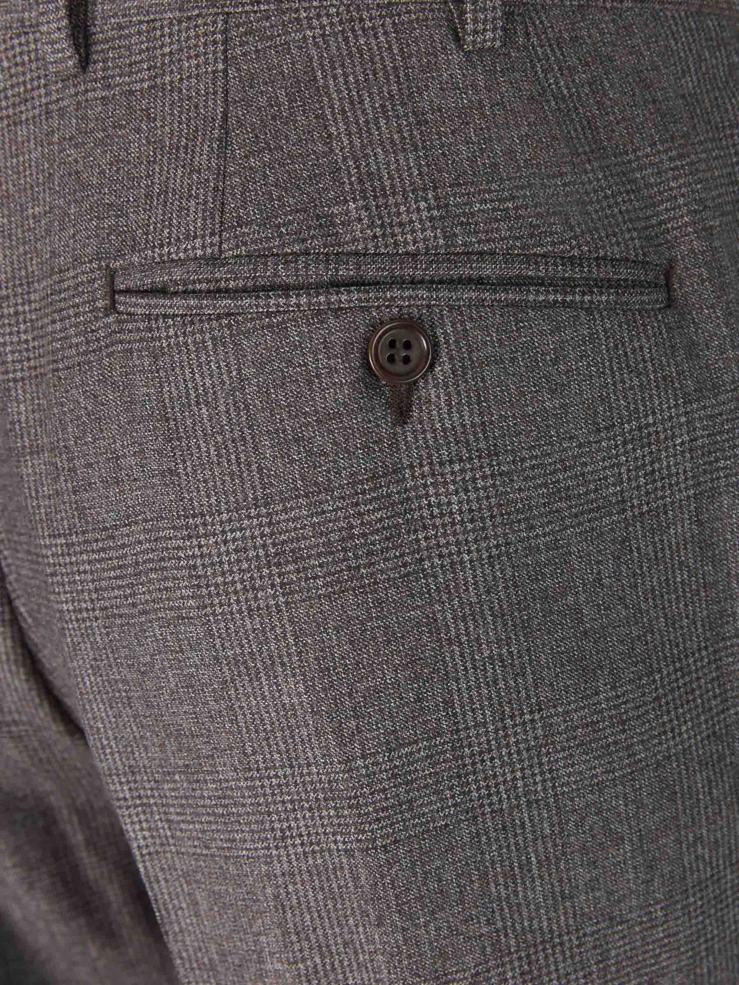 Canali Traje Motivo Príncipe Gales color Topo sku 312-002692 01 - Foto 9