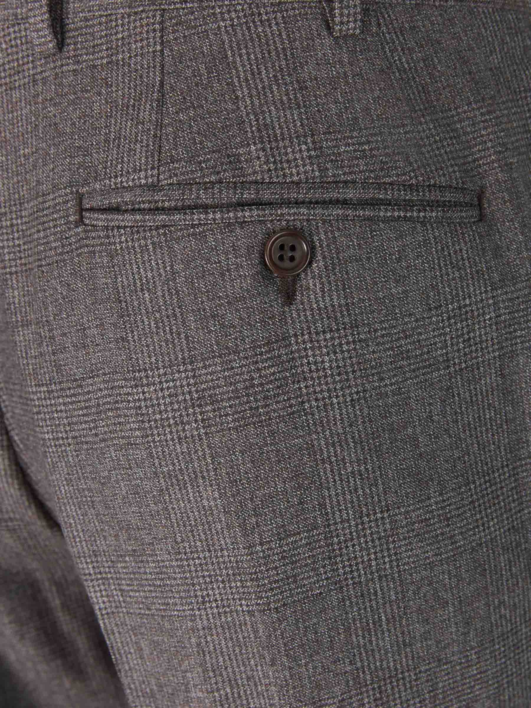 Canali Traje Motivo Príncipe Gales color Topo sku 312-002692 01 - Foto 9