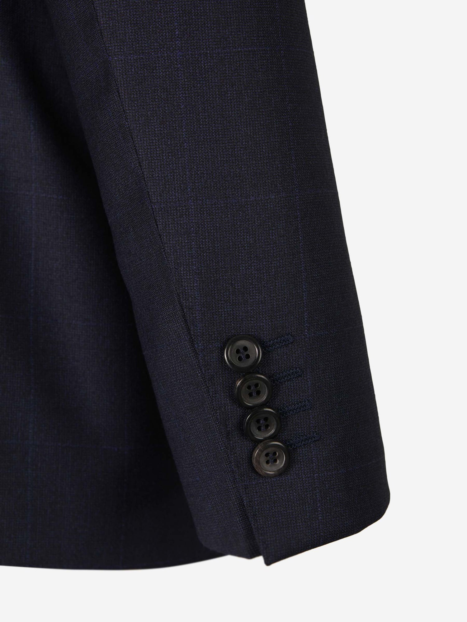 Canali Traje Motivo Cuadros Lana color Gris Oscuro sku 312-002712 01 - Foto 4